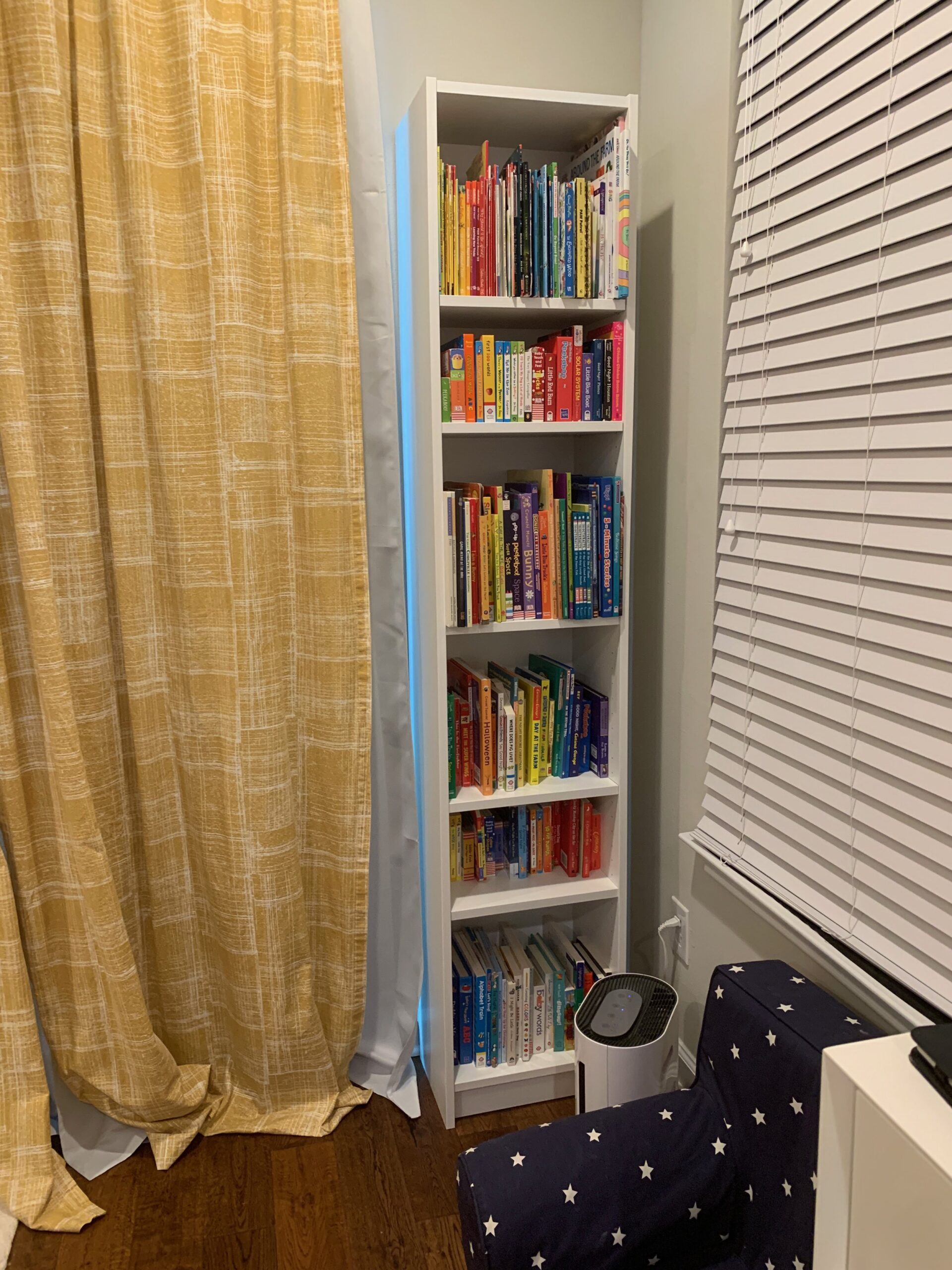 Bookshelf in Kid's Room in the Heights in Houston, Texas