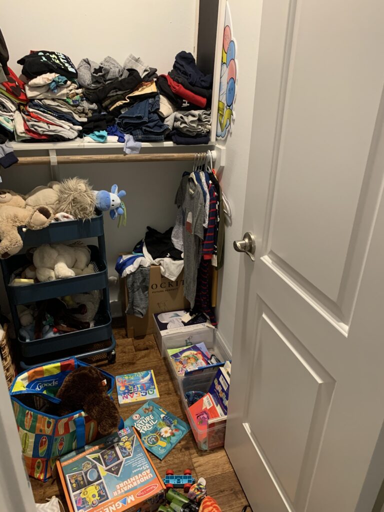 Kids room organization Houston TX before and after Wildely Organized